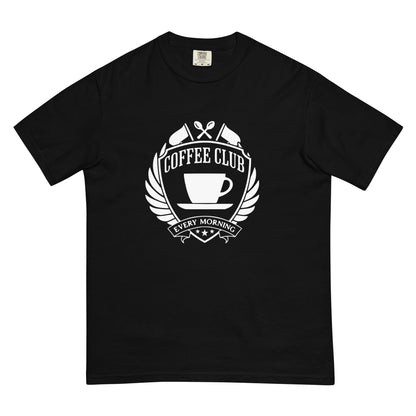 Coffee Club Unisex Heavyweight t-shirt (Navy)