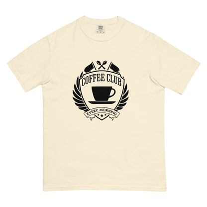 Coffee Club Unisex Heavyweight t-shirt (Black)