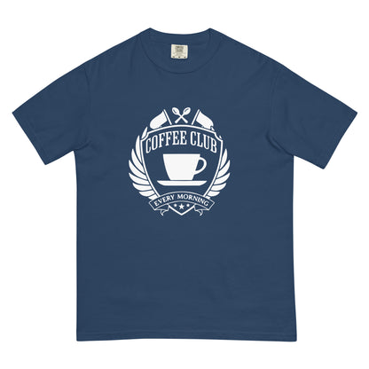 Coffee Club Unisex Heavyweight t-shirt (Navy)