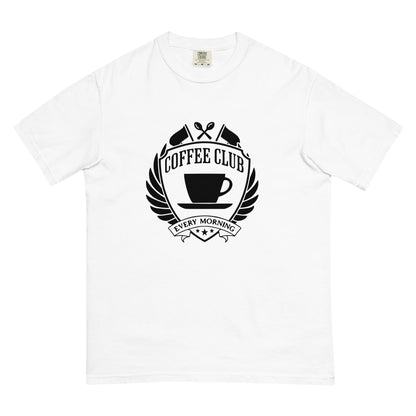 Coffee Club Unisex Heavyweight t-shirt (Black)