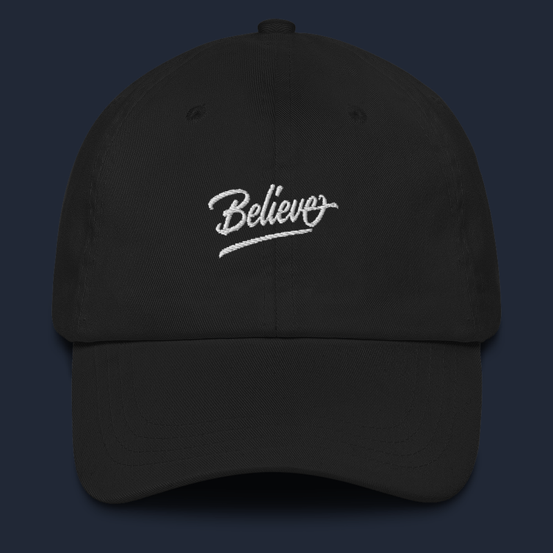 "Believe"  Dad hat