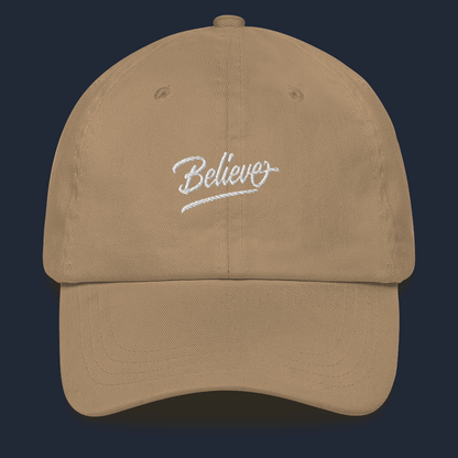 "Believe"  Dad hat