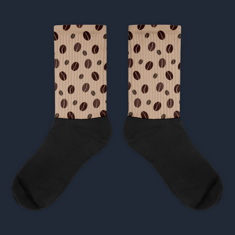 Coffee Beans Sublimated Socks