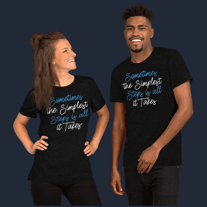 The Simplest Stepsm Unisex Gym T-Shirt for Men