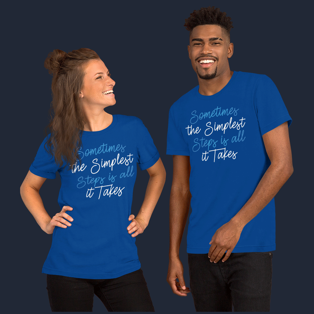 The Simplest Stepsm Unisex Gym T-Shirt