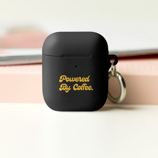 Powered By Coffee AirPods case (Yellow)