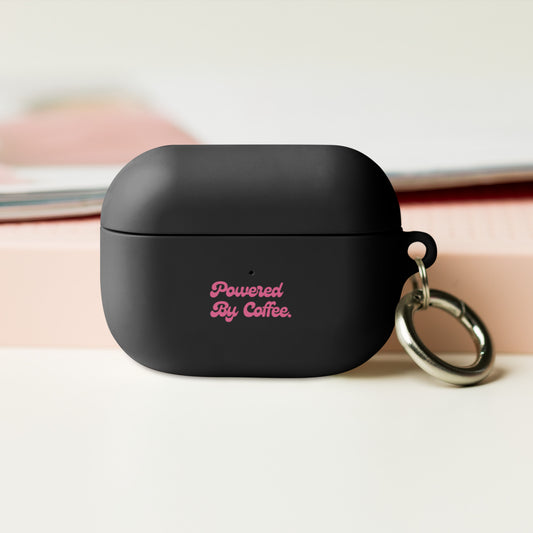 Powered By Coffee AirPods case (Pink)