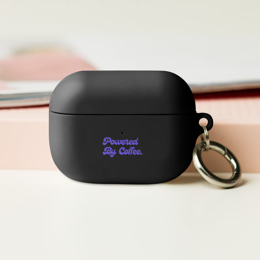 Powered By Coffee AirPods case (Purple)