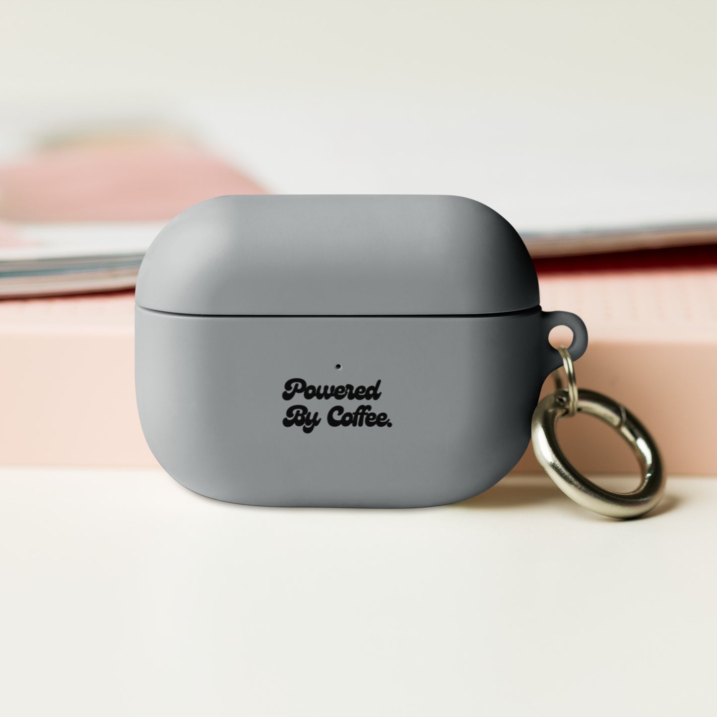 Powered By Coffee AirPods case (Black)