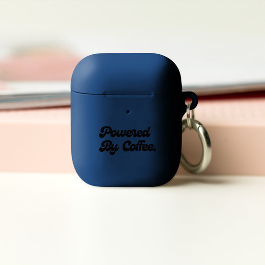 Powered By Coffee AirPods case (Black)