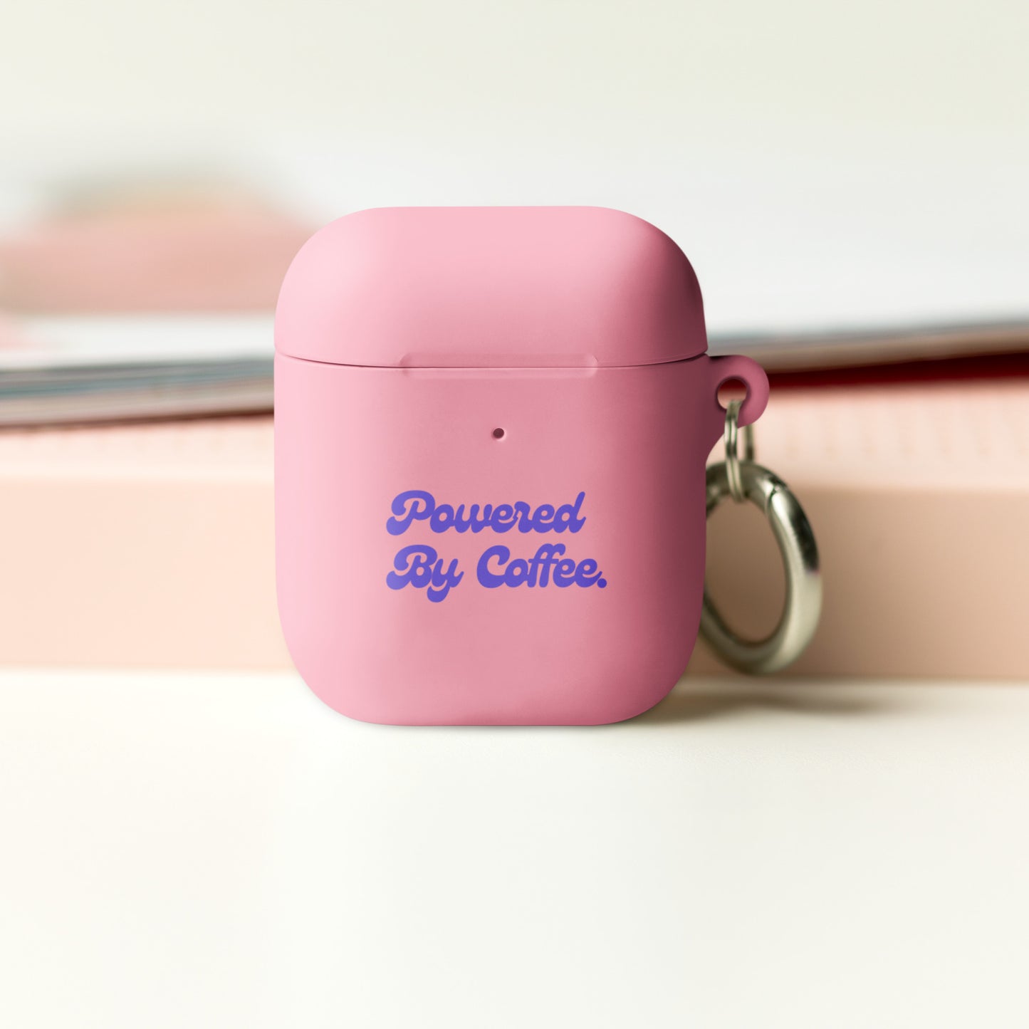 Powered By Coffee AirPods case (Purple)