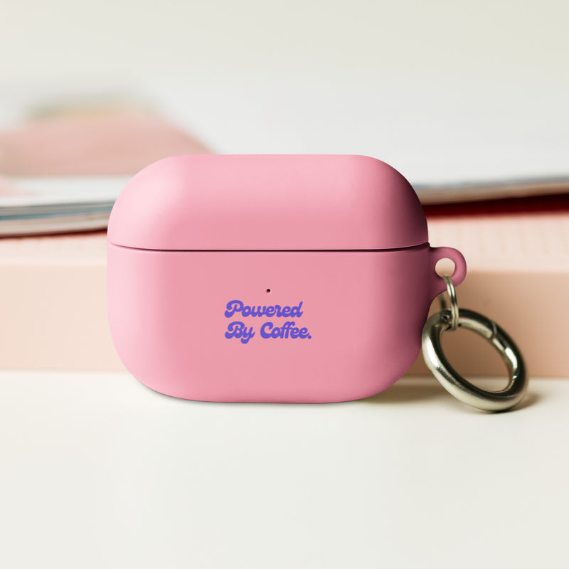 Powered By Coffee AirPods case (Purple)
