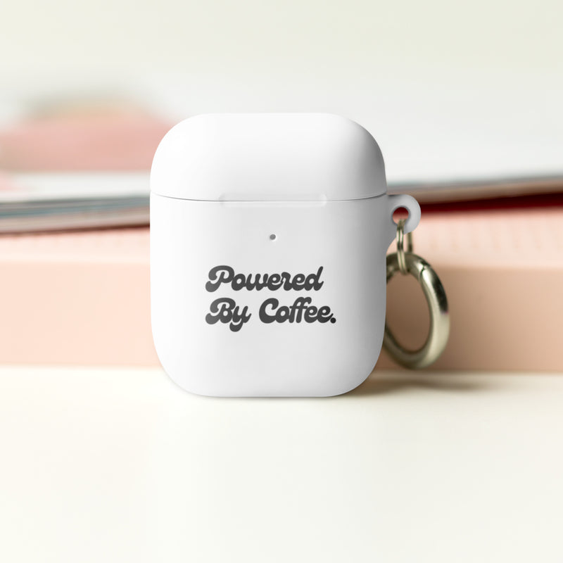 Powered By Coffee AirPods case (Grey)
