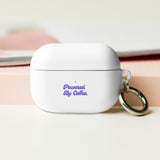 Powered By Coffee AirPods case (Purple)