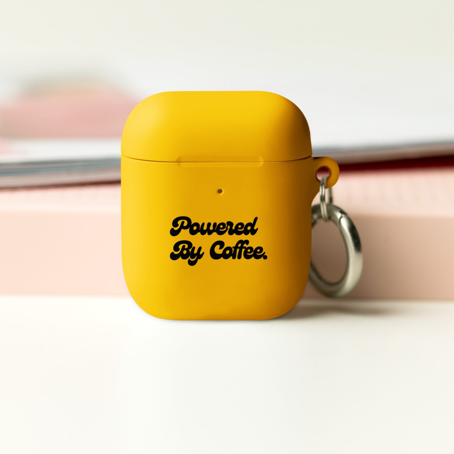 Powered By Coffee AirPods case (Black)