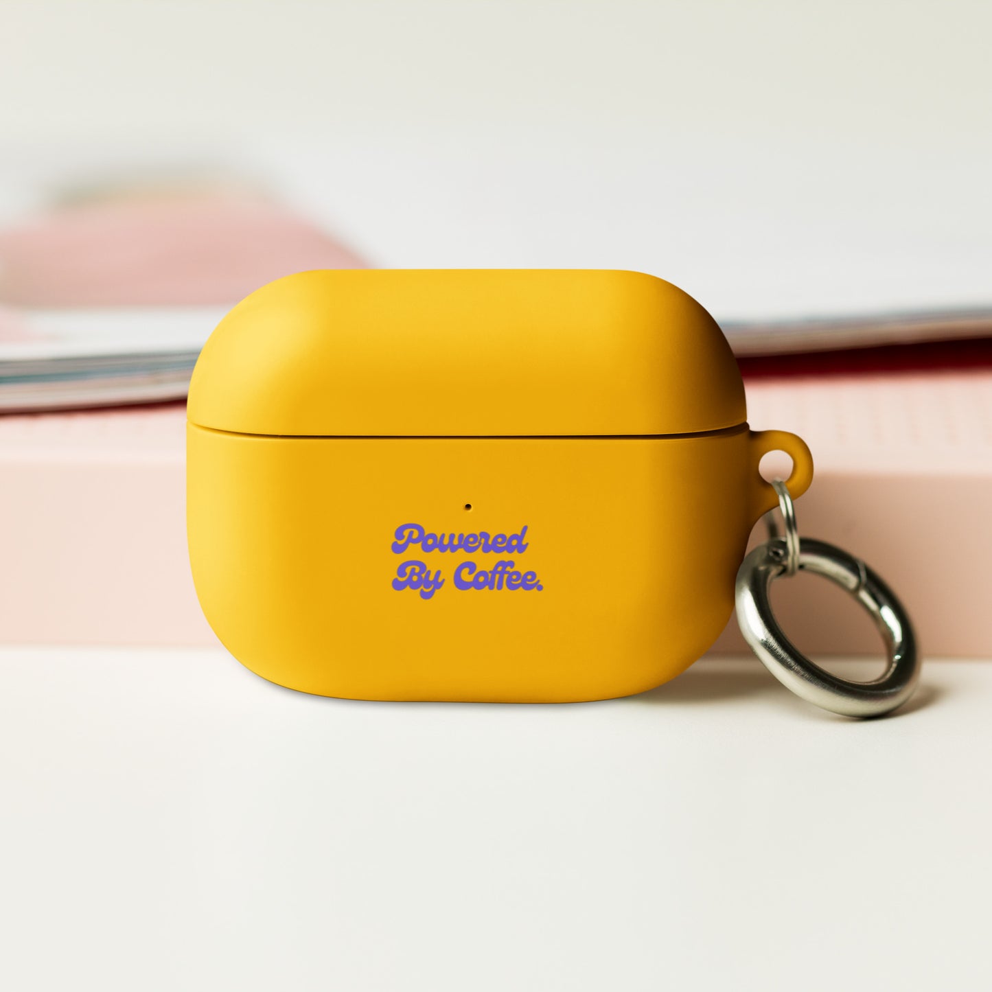 Powered By Coffee AirPods case (Purple)