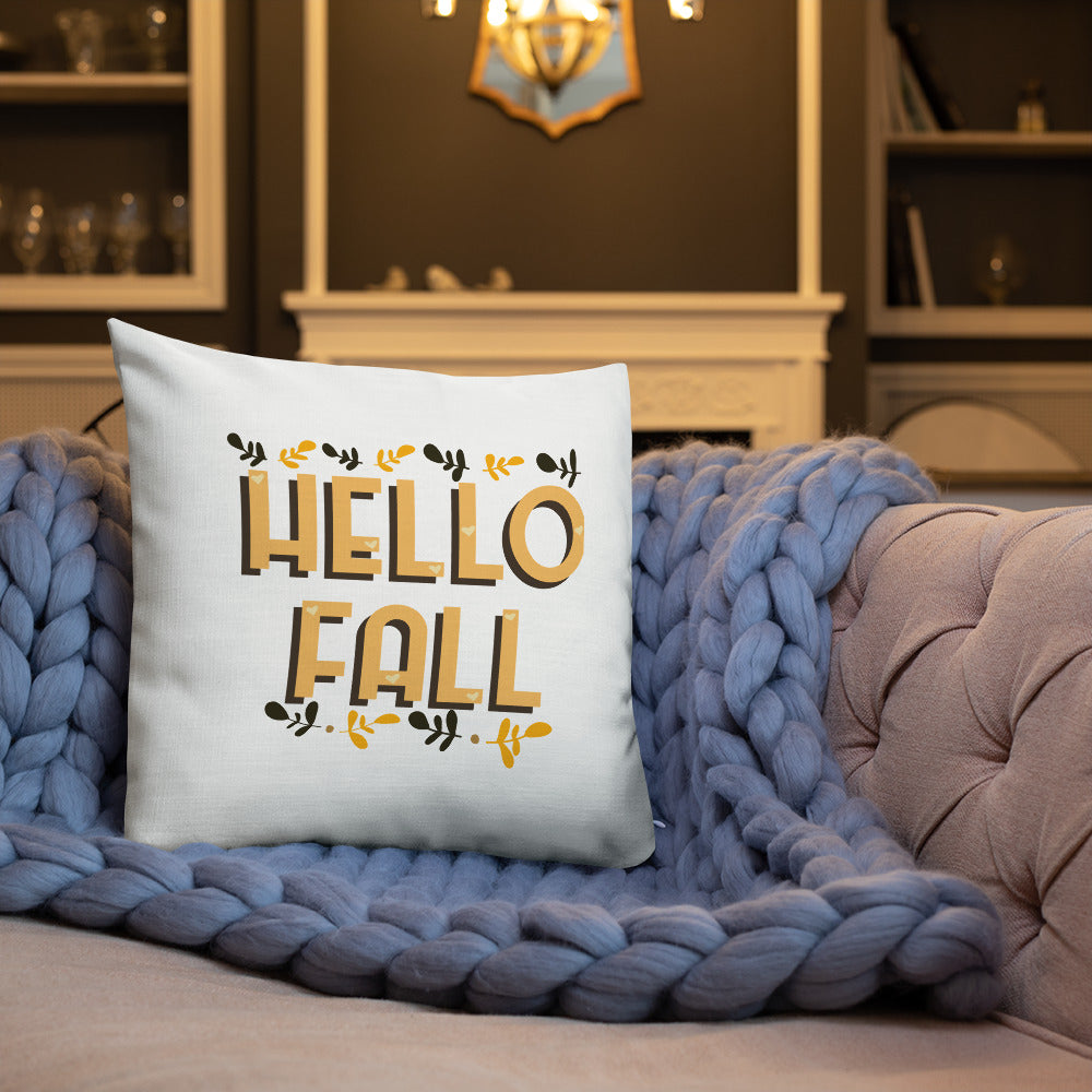 Hello Fall Premium Pillow