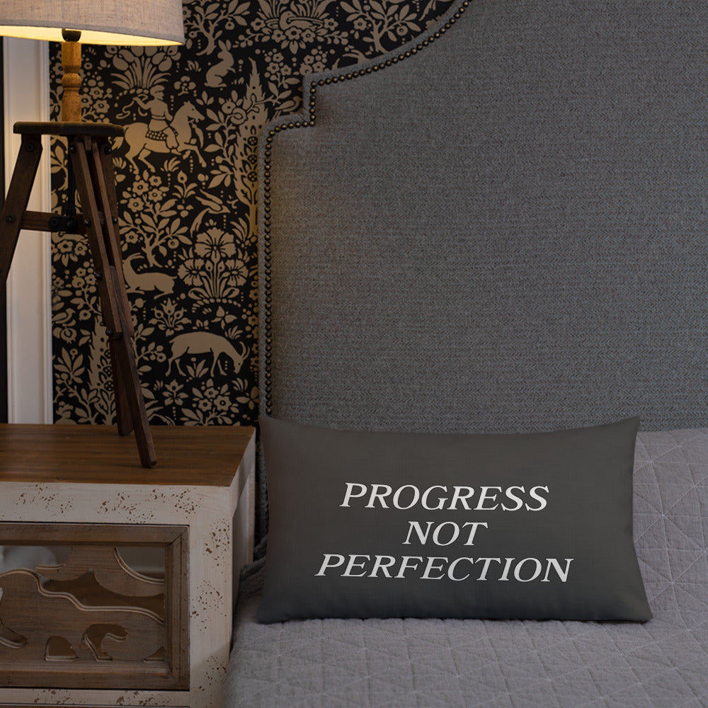 Progress Not Perfection Premium Pillow