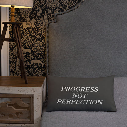 Progress Not Perfection Premium Pillow