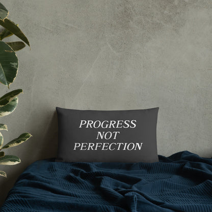 Progress Not Perfection Premium Pillow