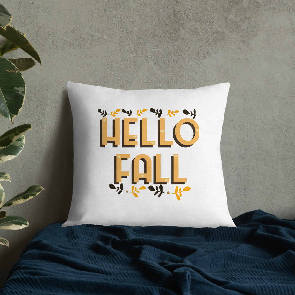Hello Fall Premium Pillow