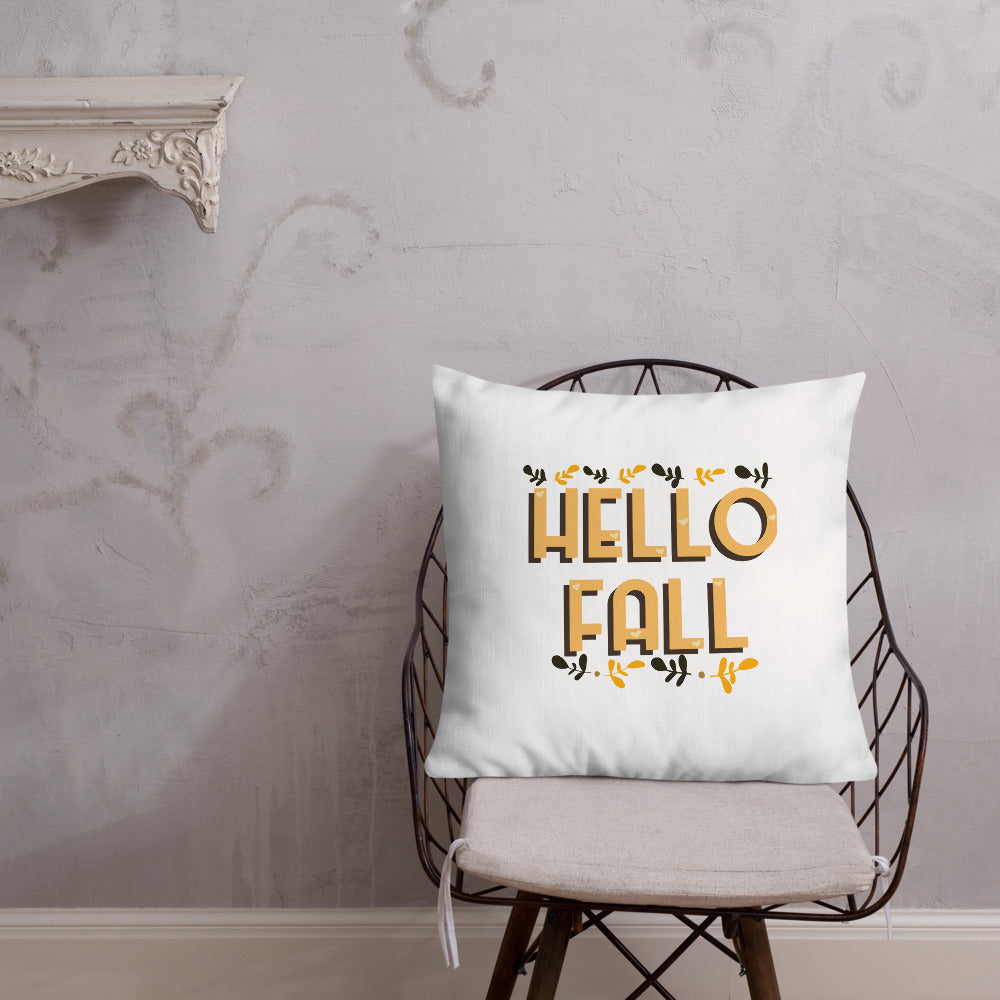 Hello Fall Premium Pillow
