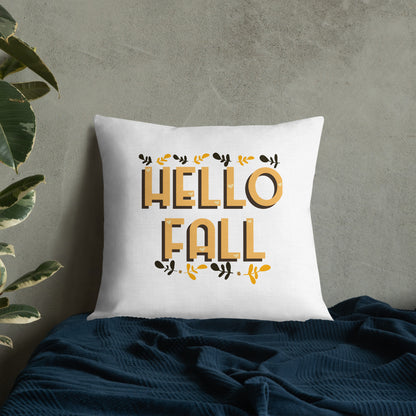 Hello Fall Premium Pillow