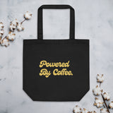Powered By Coffee Eco Tote Bag (Yellow)