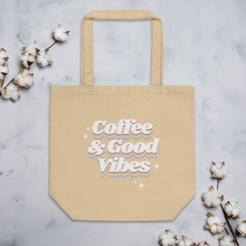 Coffee & Good Vibes Eco Tote Bag