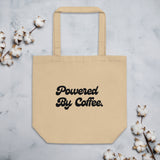Powered By Coffee Eco Tote Bag (Black)