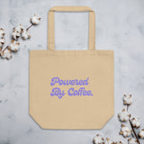 Powered By Coffee Eco Tote Bag (Purple)