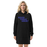 Make Today Count Hoodie dress (Blue)