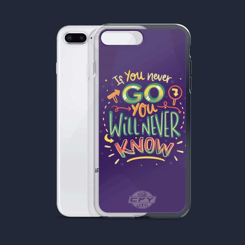 If You Never Go You Will Never Know iPhone Cases