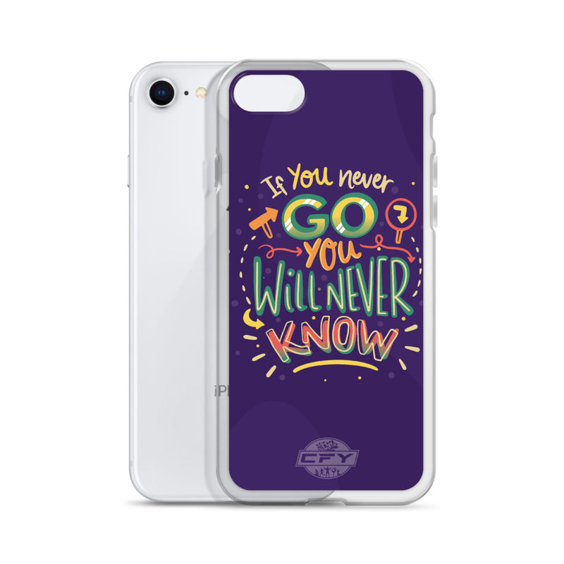 If You Never Go You Will Never Know iPhone Case 8