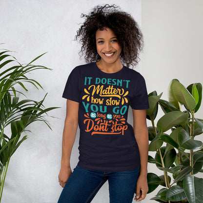 Don't Stop Unisex Gym T-shirt for Men