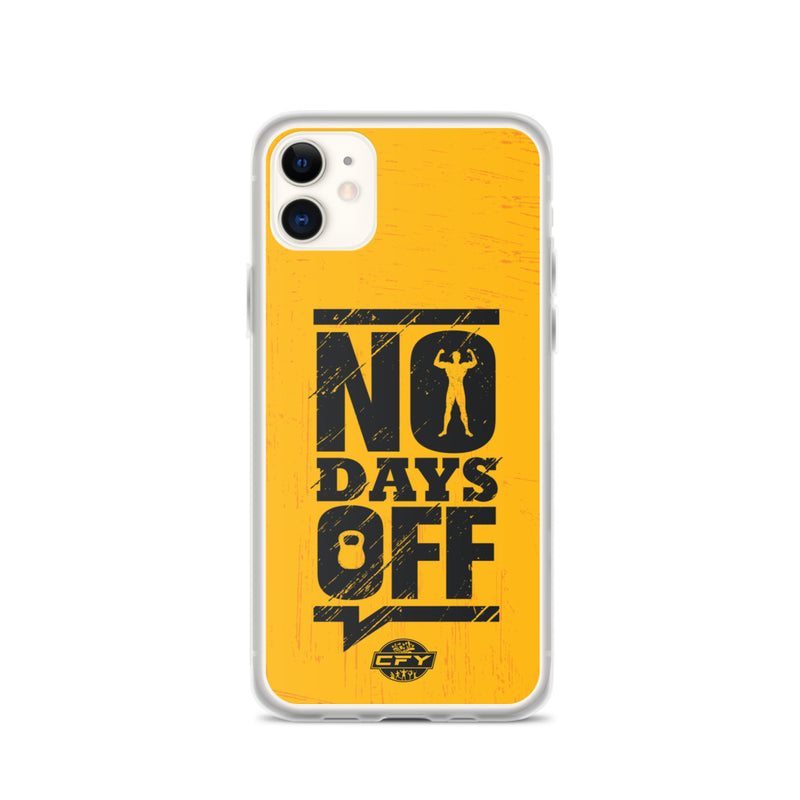 No Days Off iPhone Case 8