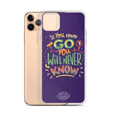 If You Never Go You Will Never Know iPhone Case