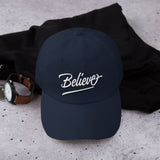 "Believe"  Dad hat