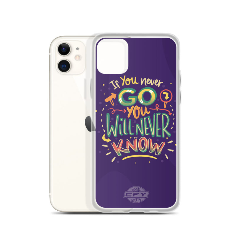 If You Never Go You Will Never Know iPhone Case 8