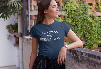 Progress Not Perfection Unisex organic cotton t-shirt