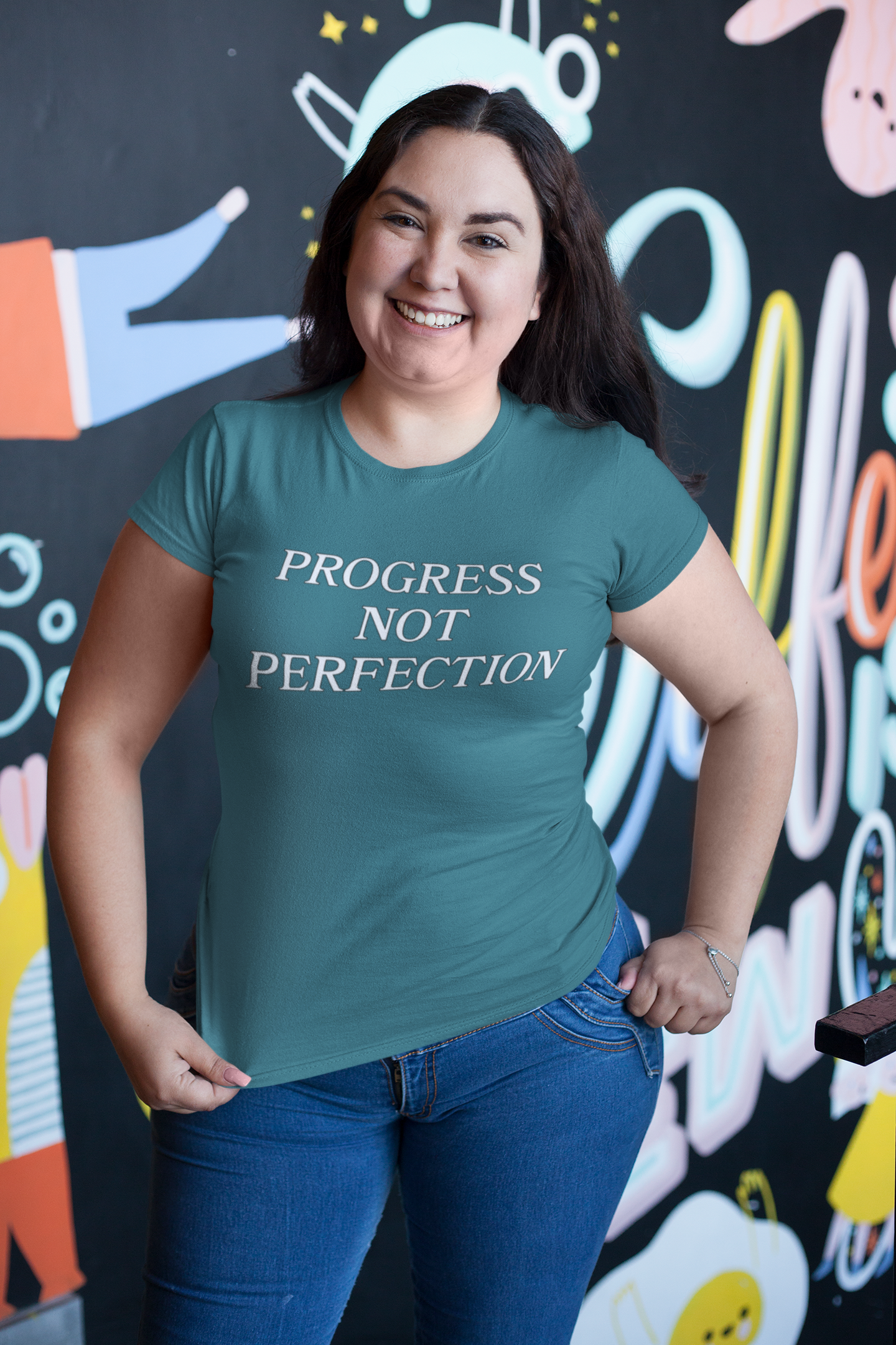 Progress Not Perfection Unisex organic cotton t-shirt