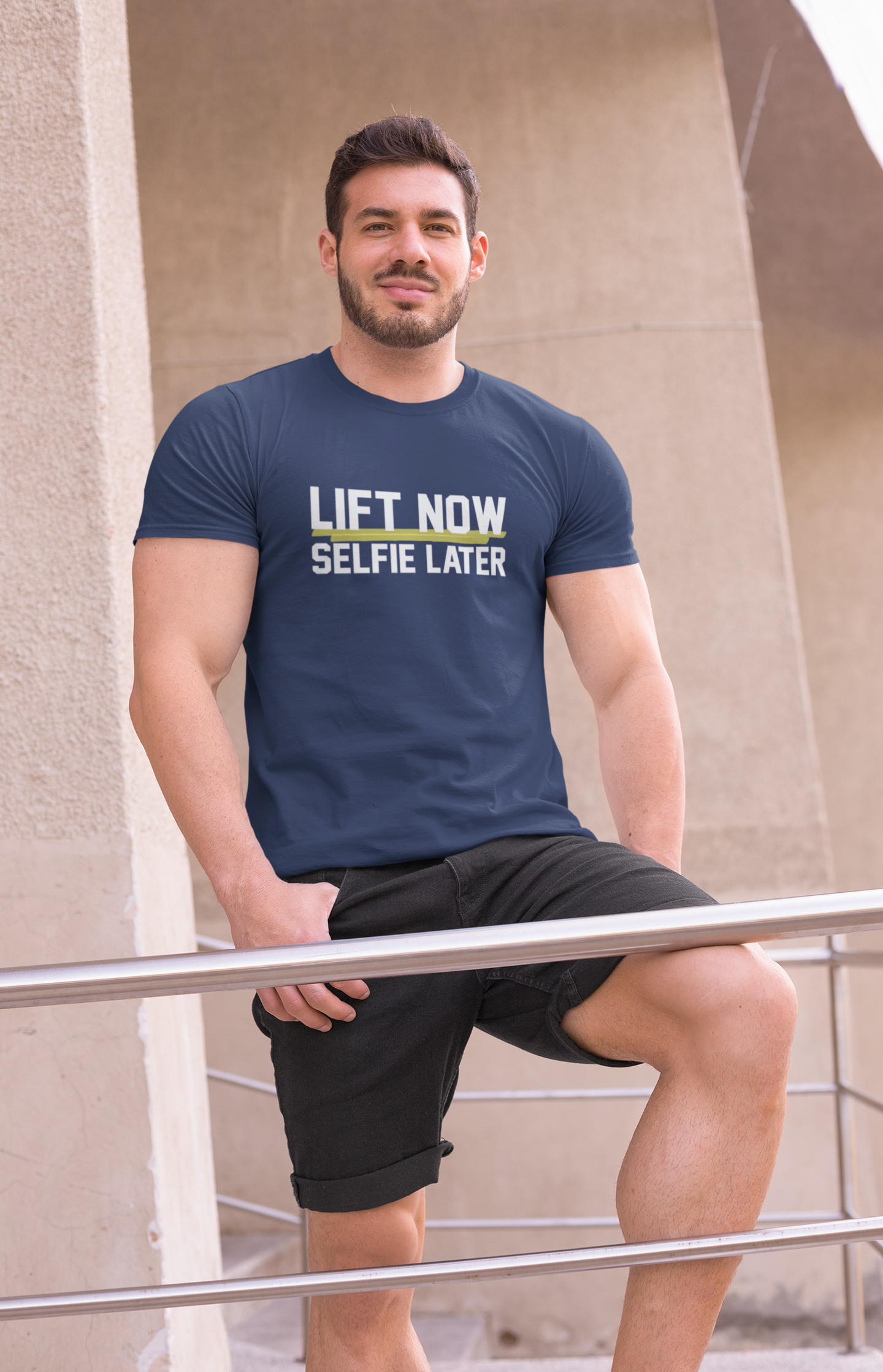 Lift Now Selfie Later Unisex T-Shirt