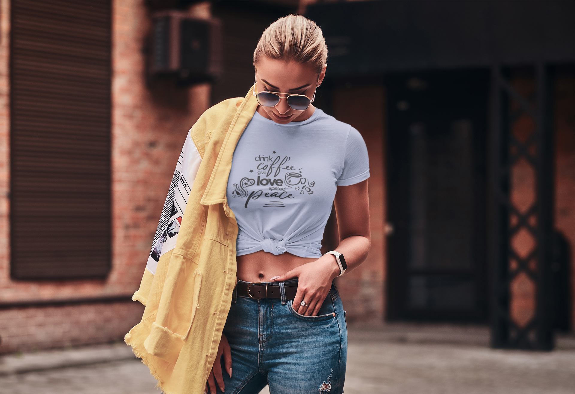 Drink Coffee Give Love Unisex T-Shirt