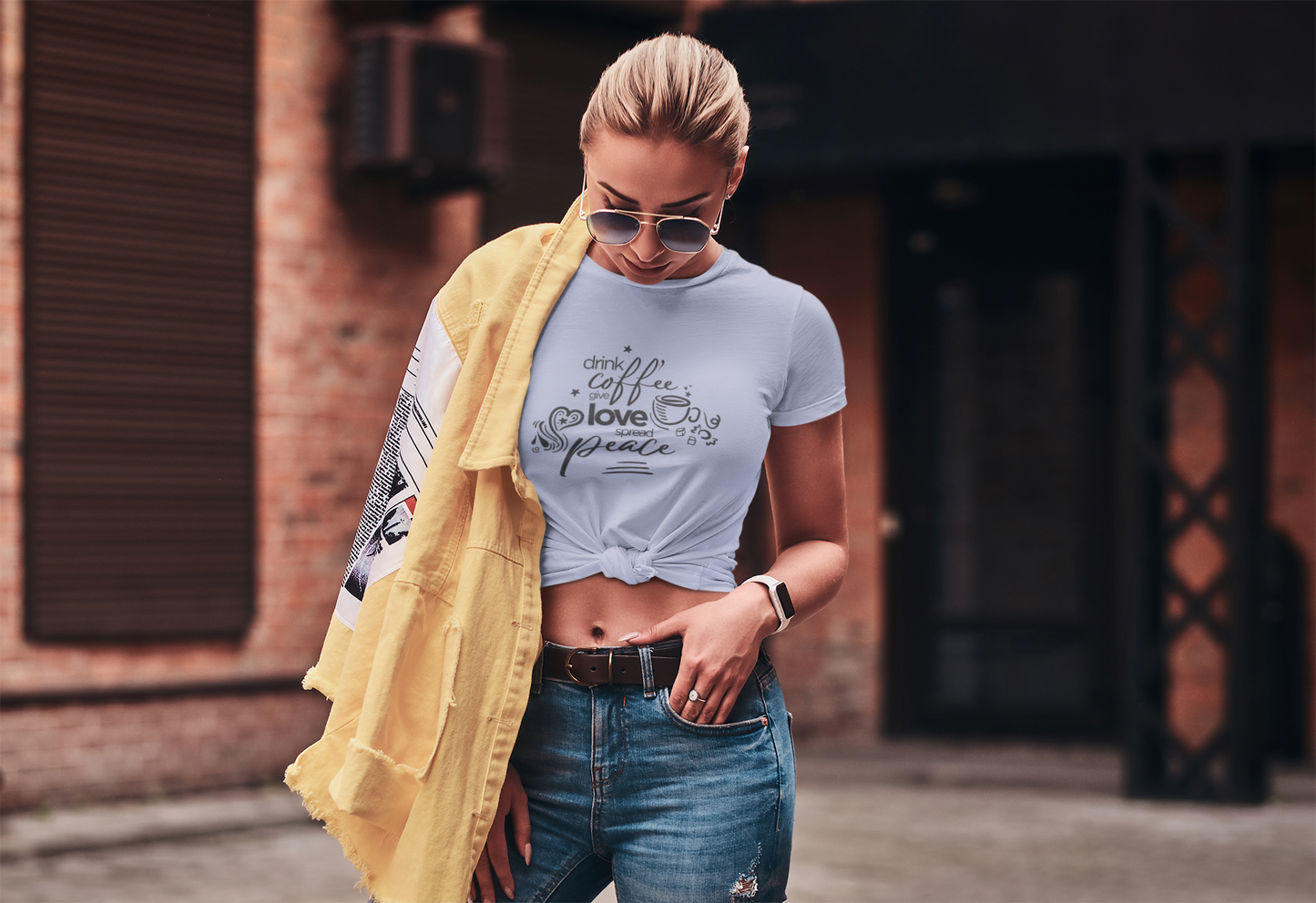 Drink Coffee Give Love Unisex T-Shirt