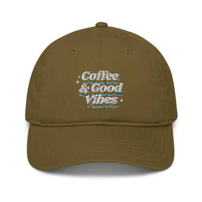 Coffee & Good Vibes Organic dad hat