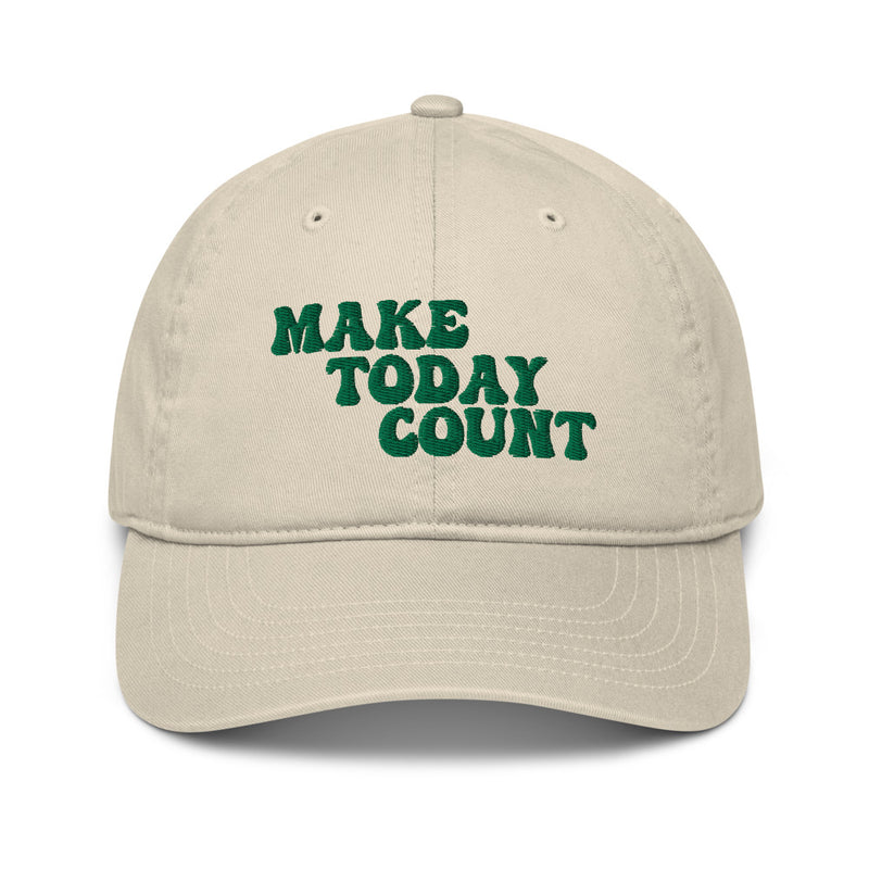 Make Today Count Organic dad hat (Green)