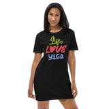 Life Love Yoga Organic Cotton T-Shirt Dress