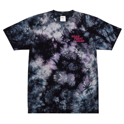 Make Today Count Oversized tie-dye t-shirt
