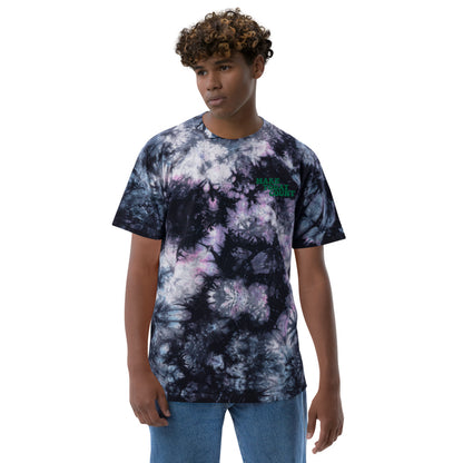 Make Today Count Oversized tie-dye t-shirt (Green)