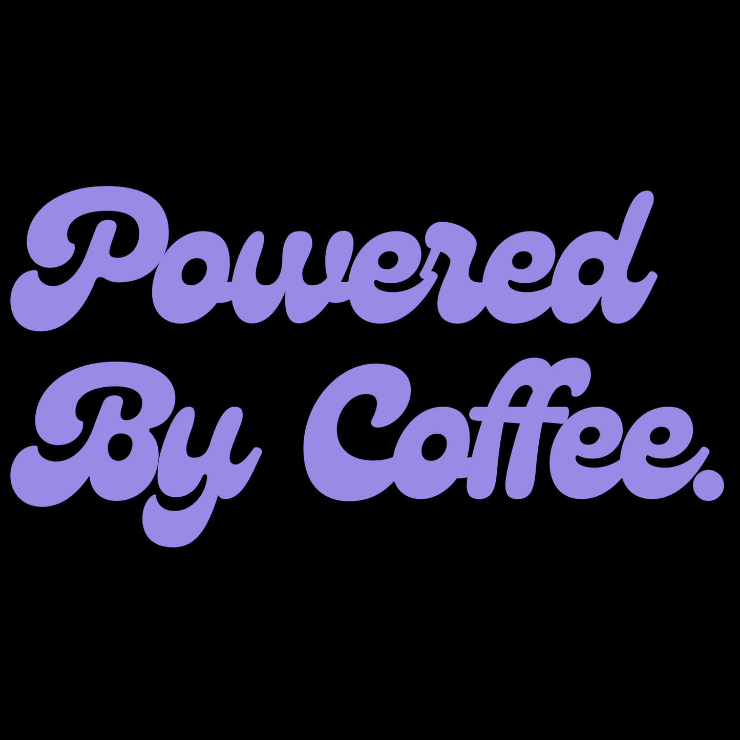 Powered By Coffee Stainless steel tumbler (Purple)